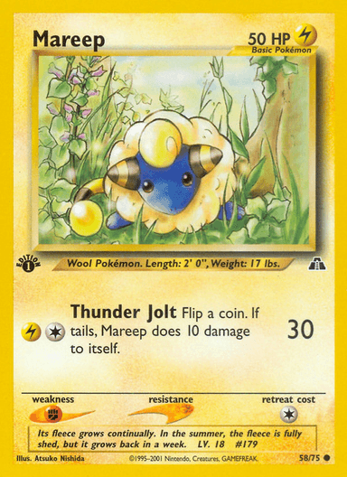 Mareep, Neo Discovery 58