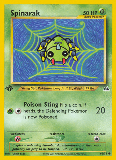 Spinarak, Neo Discovery 64