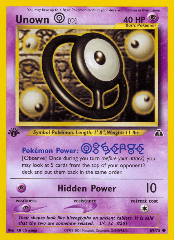Unown [O], Neo Discovery 69