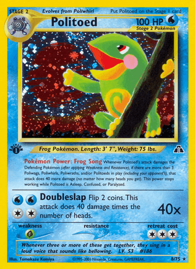 Politoed, Neo Discovery 8
