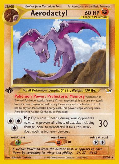 Aerodactyl, Neo Revelation 15