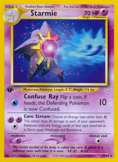 Starmie, Neo Revelation 25