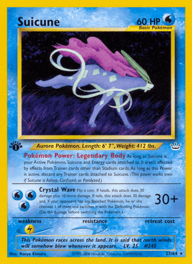 Suicune, Neo Revelation 27