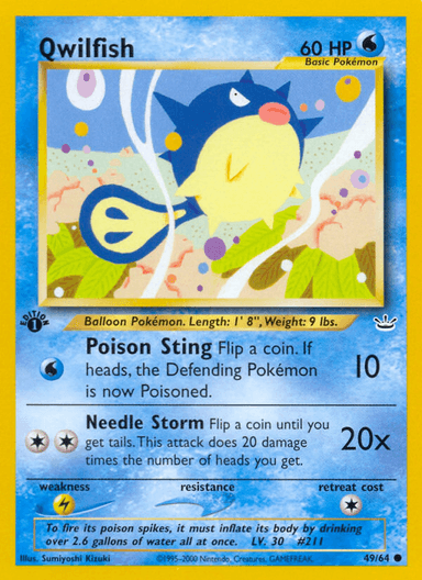 Qwilfish, Neo Revelation 49
