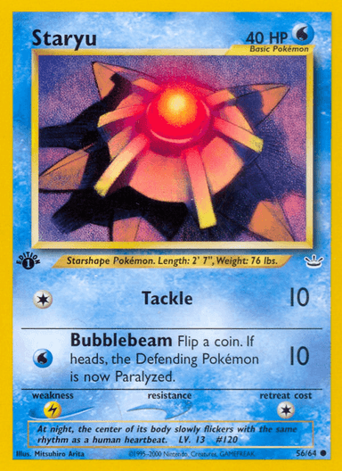 Staryu, Neo Revelation 56