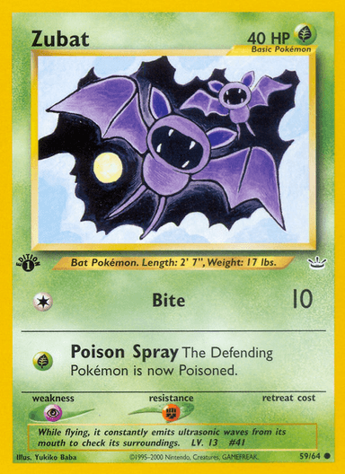 Zubat, Neo Revelation 59
