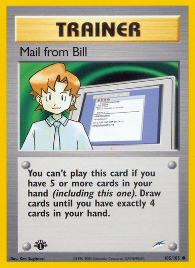 Mail from Bill, Neo Destiny 105