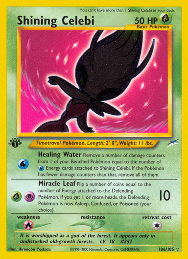 Shining Celebi, Neo Destiny 106