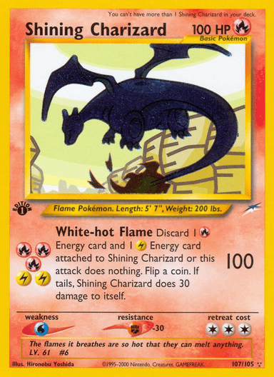 Shining Charizard, Neo Destiny 107