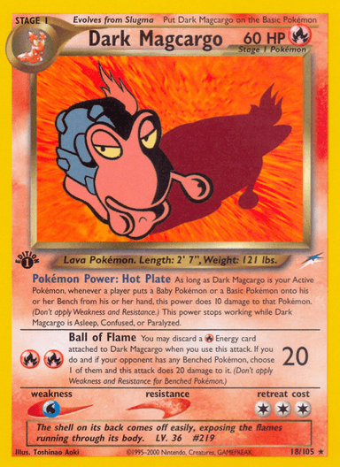 Dark Magcargo, Neo Destiny 18