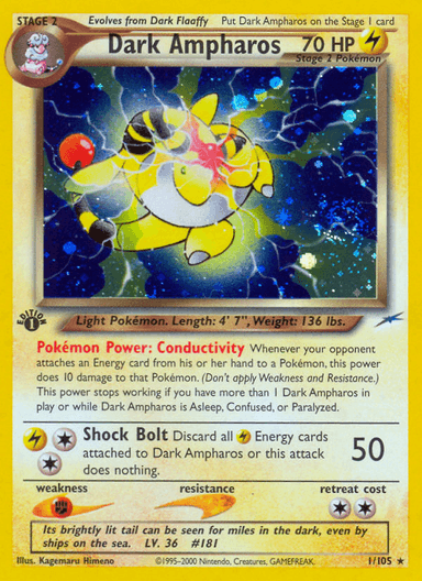 Dark Ampharos, Neo Destiny 1