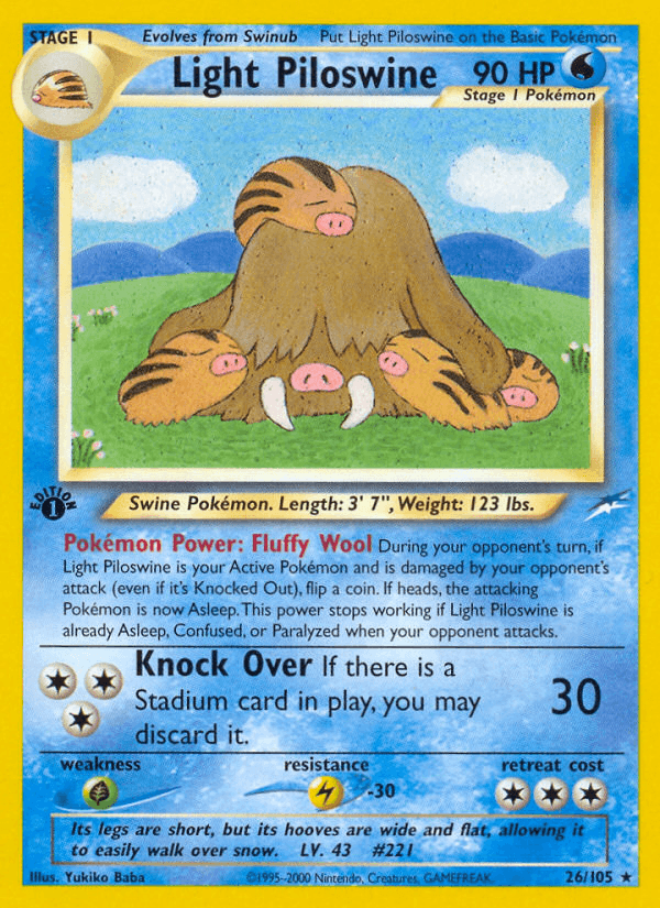 Light Piloswine, Neo Destiny 26