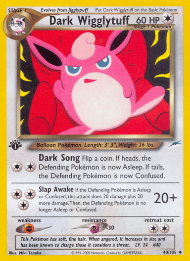 Dark Wigglytuff, Neo Destiny 40