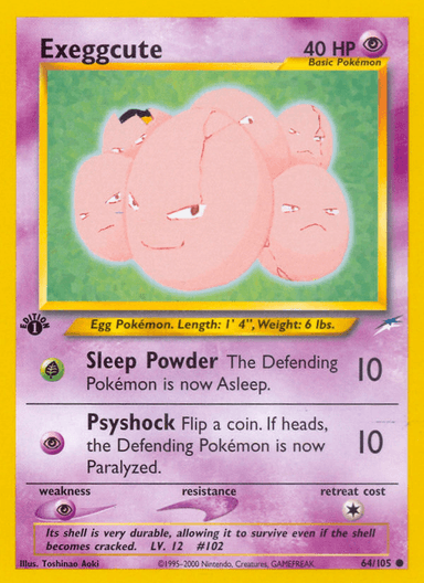 Exeggcute, Neo Destiny 64