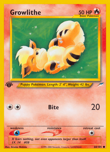 Growlithe, Neo Destiny 68