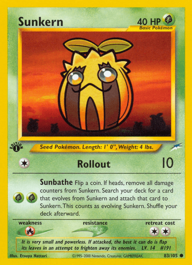 Sunkern, Neo Destiny 83