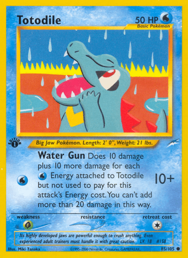 Totodile, Neo Destiny 85