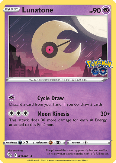 Lunatone, Pokémon GO 34