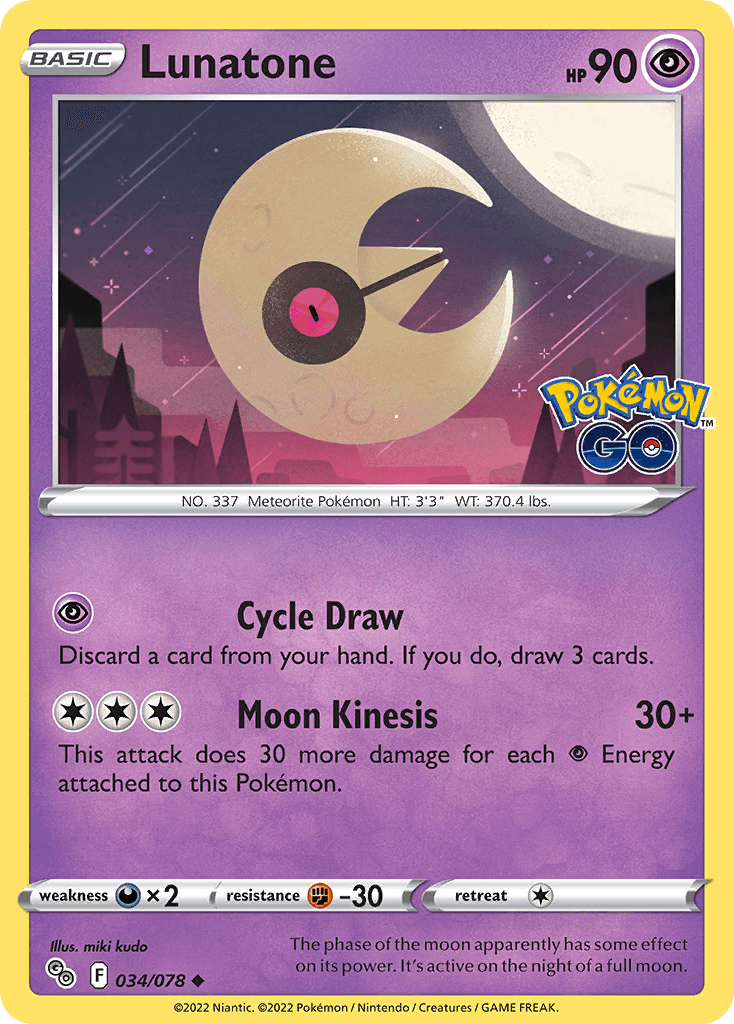 Lunatone, Pokémon GO 34