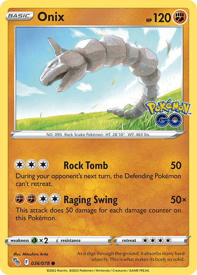 Onix, Pokémon GO 36