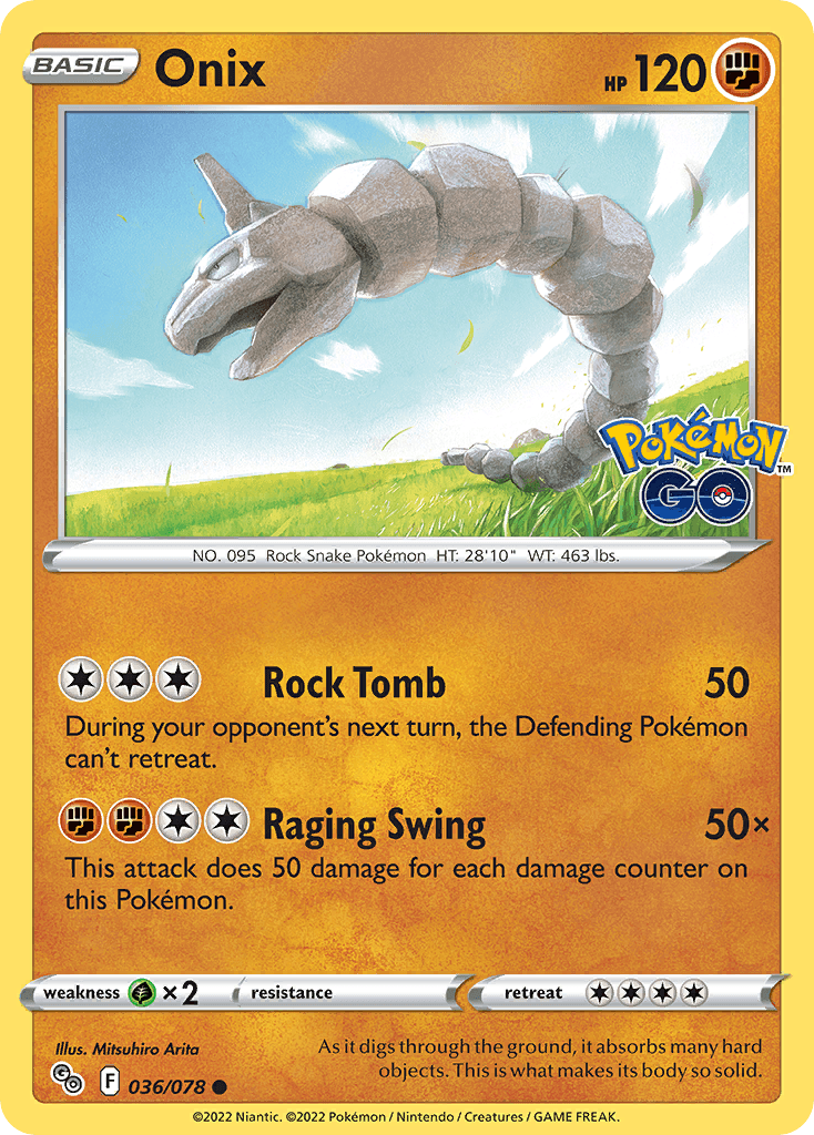 Onix, Pokémon GO 36