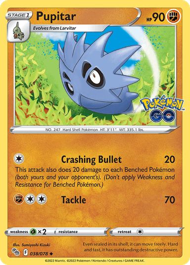 Pupitar, Pokémon GO 38