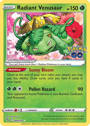 Radiant Venusaur, Pokémon GO 4