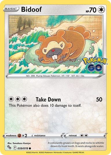 Bidoof, Pokémon GO 59