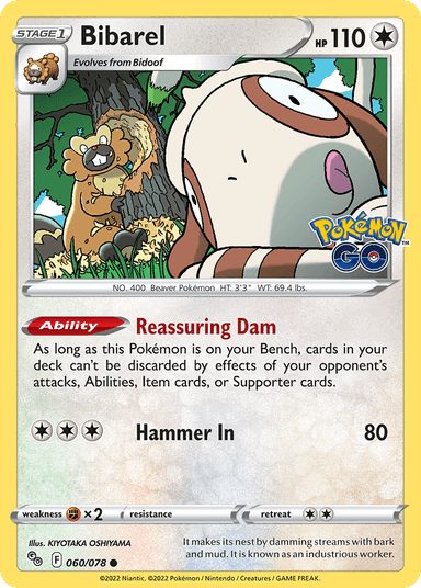 Bibarel, Pokémon GO 60