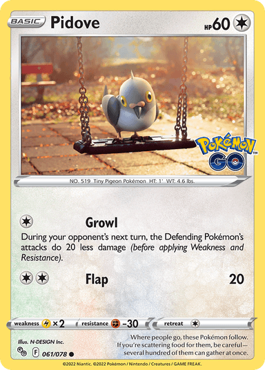 Pidove, Pokémon GO 61
