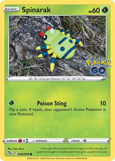 Spinarak, Pokémon GO 6