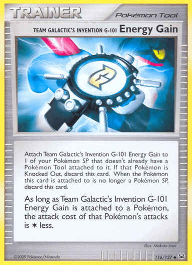 Team Galactic's Invention G-101 Energy Gain, Platinum 116