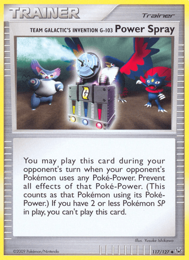 Team Galactic's Invention G-103 Power Spray, Platinum 117