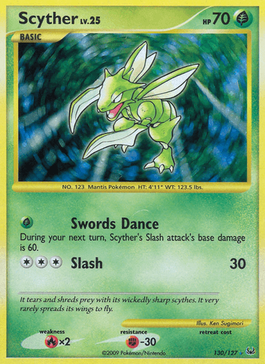 Scyther, Platinum 130
