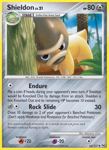 Shieldon, Platinum 62
