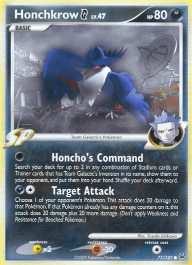 Honchkrow G, Platinum 77
