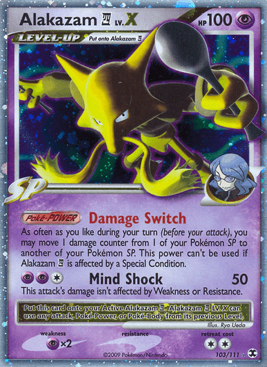 Alakazam E4 LV.X, Rising Rivals 103