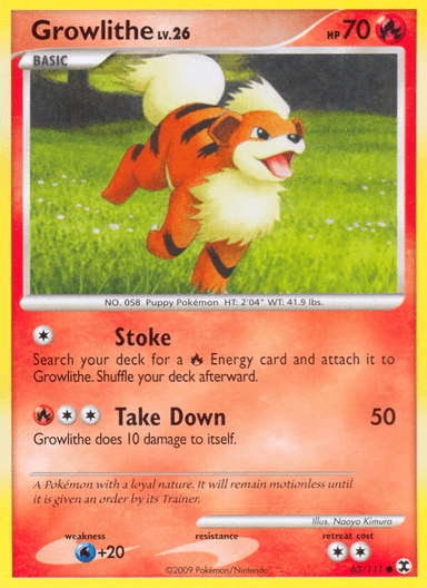 Growlithe, Rising Rivals 63