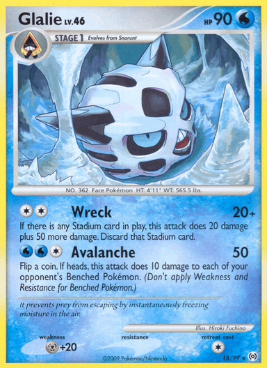 Glalie, Arceus 18