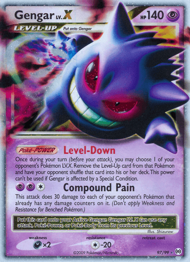 Gengar LV.X, Arceus 97