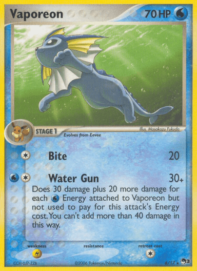 Vaporeon, POP Series 3 6