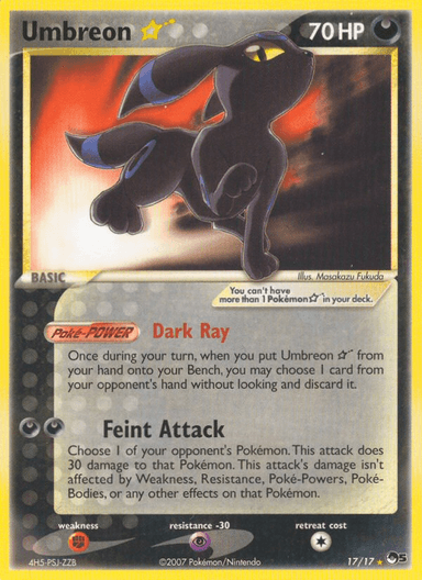 Umbreon ★, POP Series 5 17