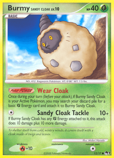Burmy Sandy Cloak, POP Series 7 12