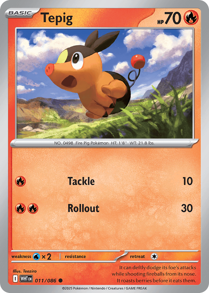 Tepig, White Flare 11