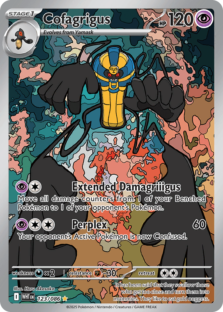 Cofagrigus, White Flare 123
