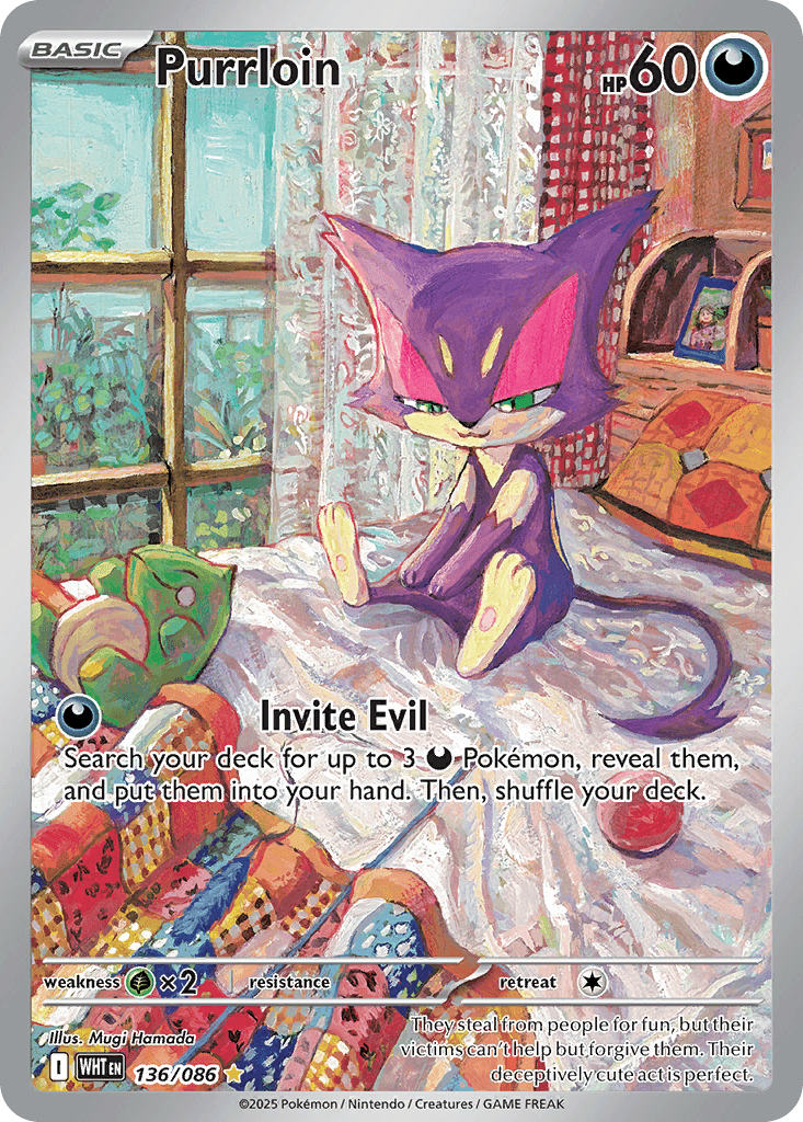 Purrloin, White Flare 136
