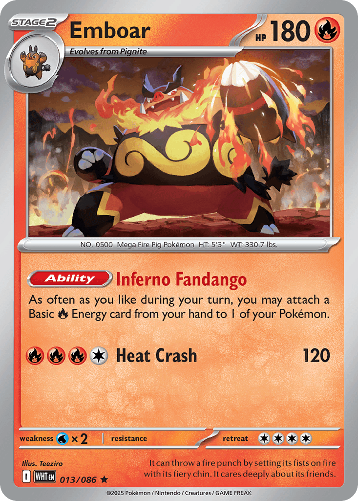 Emboar, White Flare 13