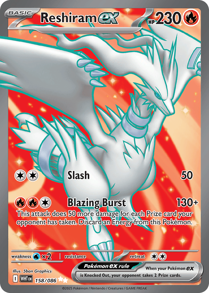 Reshiram ex, White Flare 158