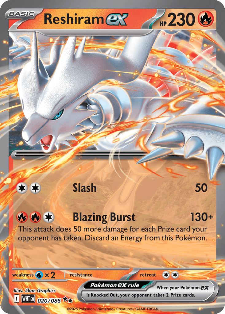 Reshiram ex, White Flare 20