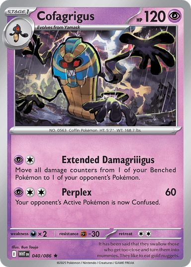 Cofagrigus, White Flare 40